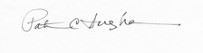 A photo of a signature that reads Patricia C Ingham